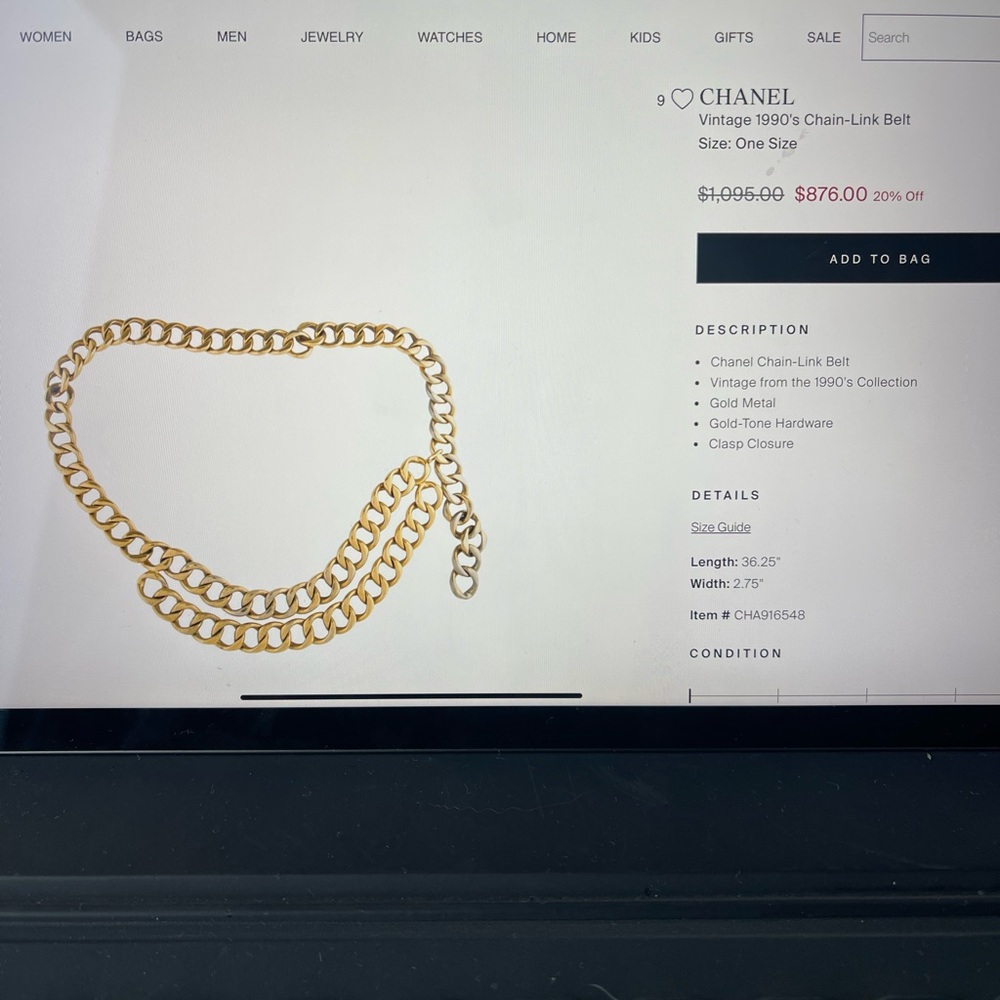 CHANEL belt, Hundred percent authentic. - Picture 10 of 12